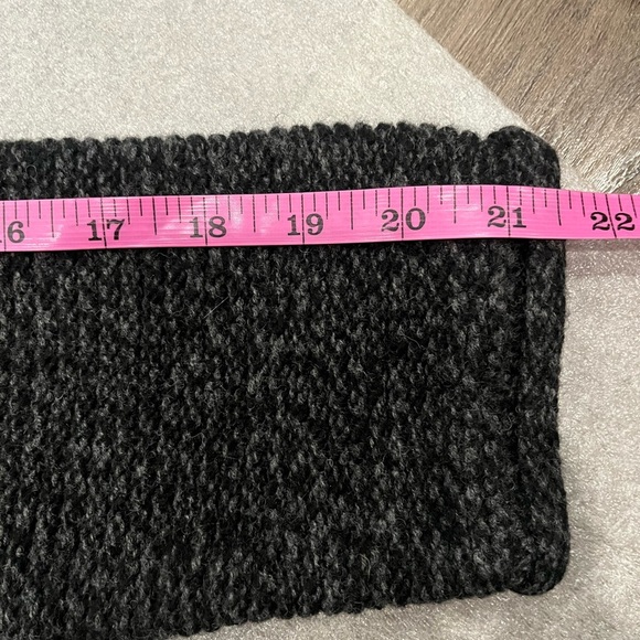 [L]TNA Aritzia Telluride Shawl Neck Charcoal Wool Knit Zip-Up Cardigan - Picture 9 of 9